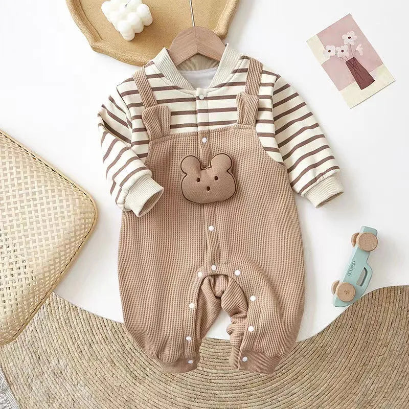 MILANCEL Baby Striped Romper