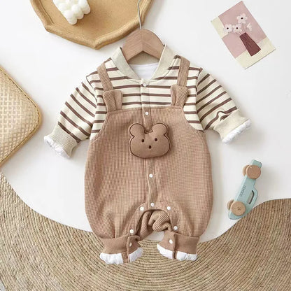 MILANCEL Baby Striped Romper