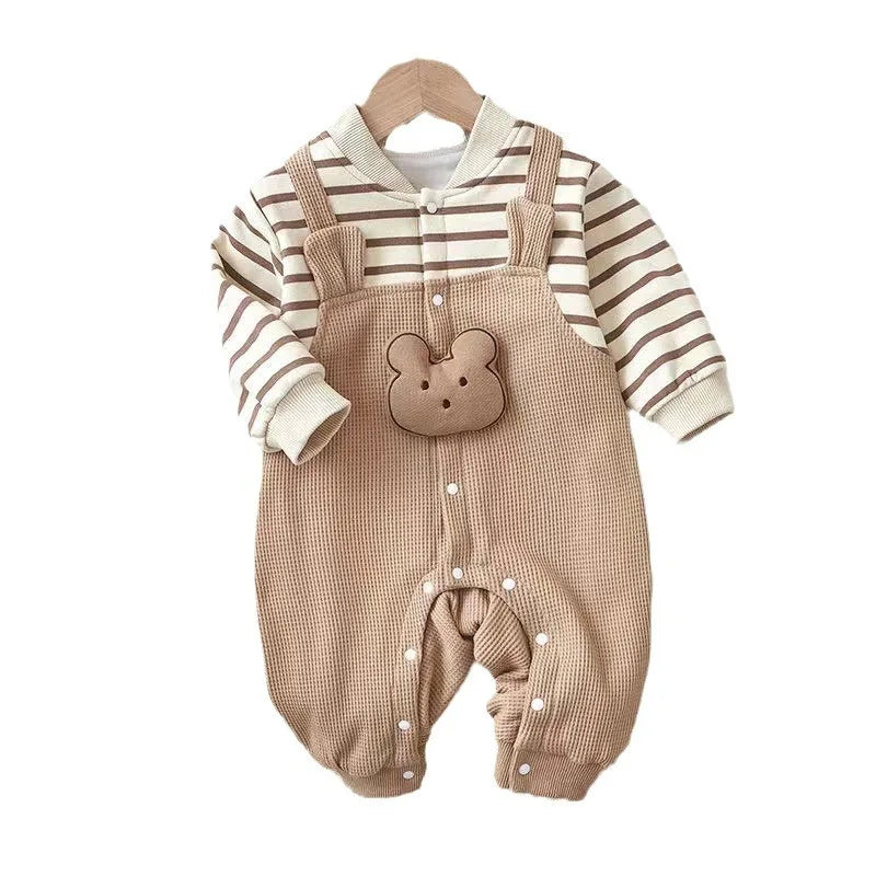 MILANCEL Baby Striped Romper