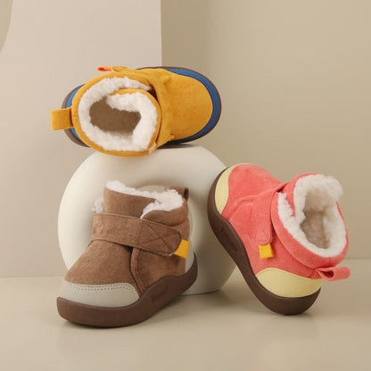 Shiny Market™ Infant Winter Boots – Plush and Soft Sole Baby Snow Shoes