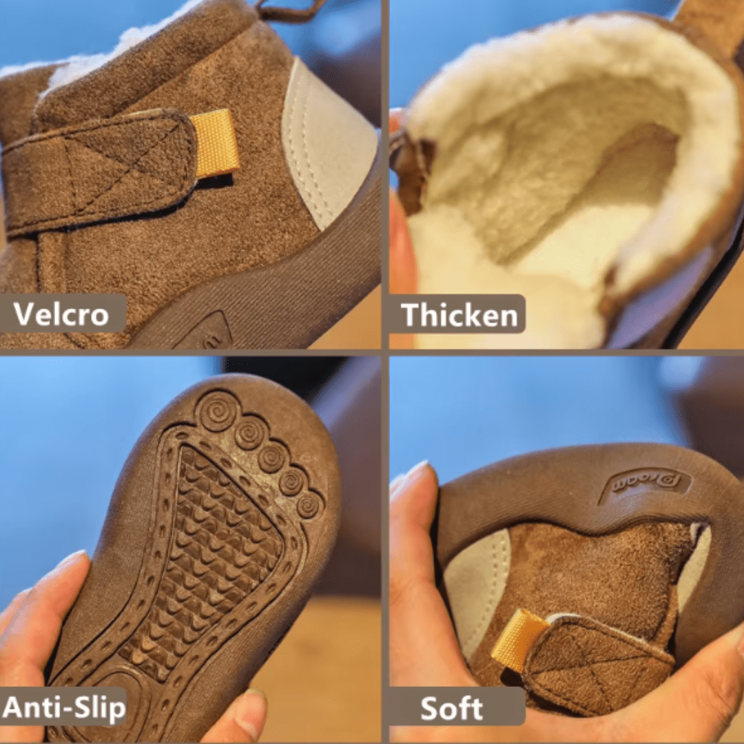 Shiny Market™ Infant Winter Boots – Plush and Soft Sole Baby Snow Shoes