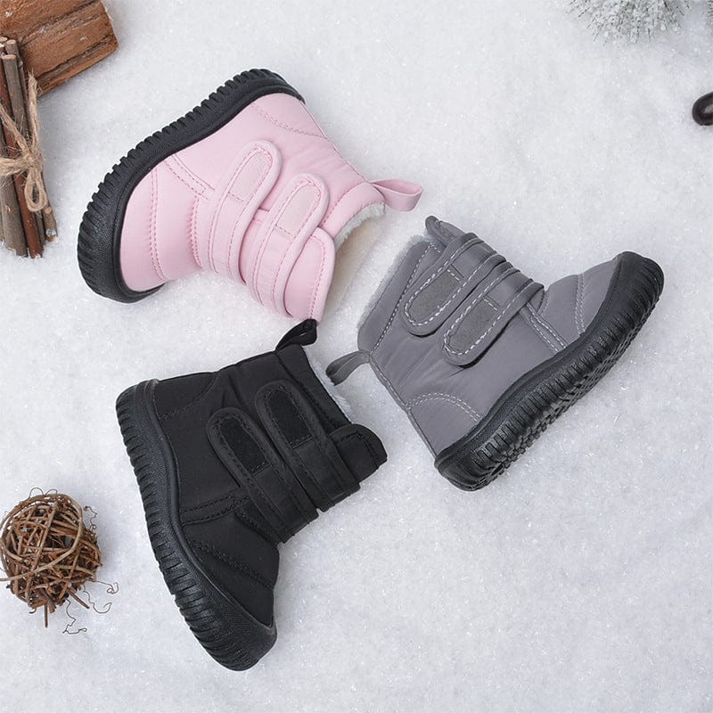 Shiny Market™ Velcro Winter Boots – Plush & Warm Casual Cotton Shoes