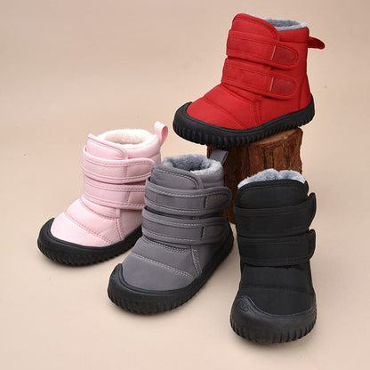 Shiny Market™ Velcro Winter Boots – Plush & Warm Casual Cotton Shoes